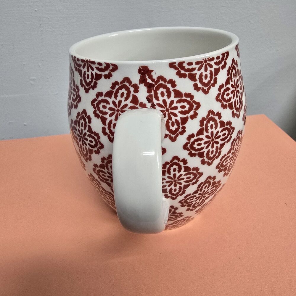 Anthropologie Ceramic Homegrown Monogram Initial Mug "1" Red - Picture 3 of 5